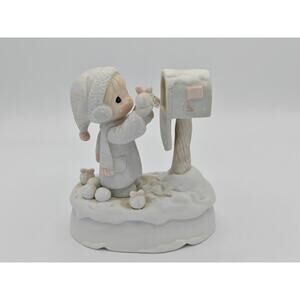 Precious Moments Im Sending You a White Christmas 1987 Enesco Musical 112402